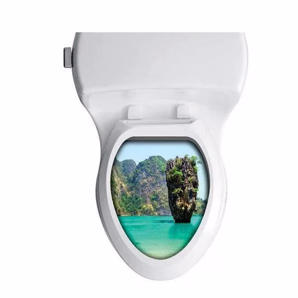 استیکر سرویس بهداشتی طرح Island01