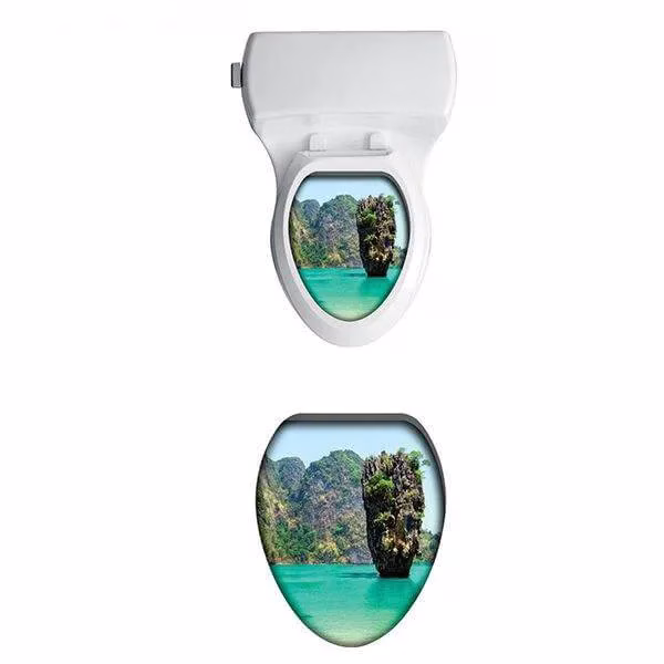 استیکر سرویس بهداشتی طرح Island01