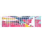 Keyboard design sticker colors 06