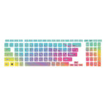 Keyboard design sticker colors 16