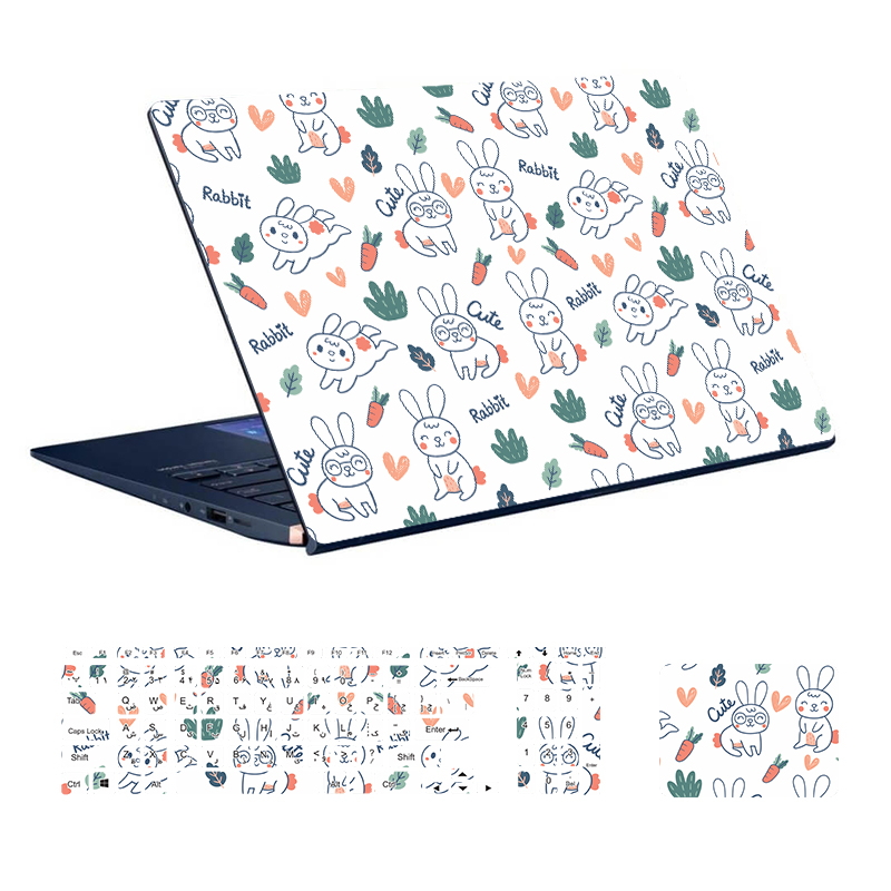 Animal design laptop skin code 08 with keyboard sticker