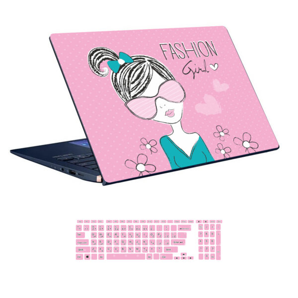 Girl design laptop skin code 41 with keyboard sticker