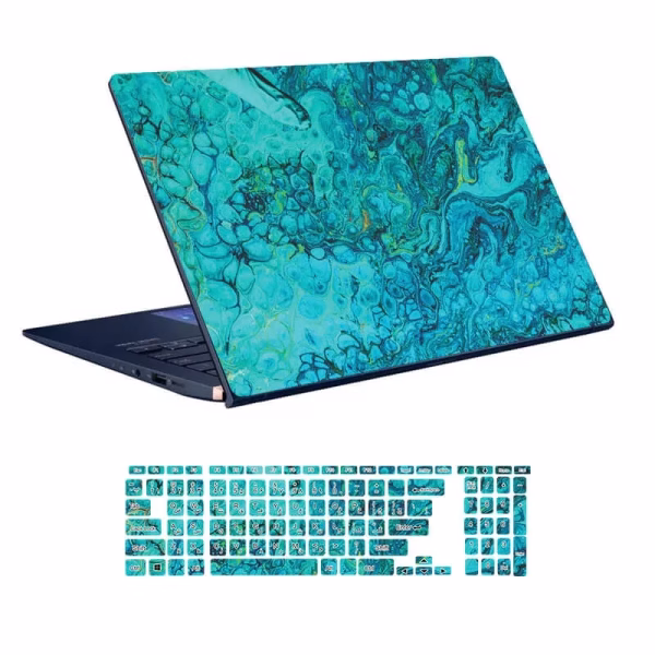 اسکین لپ تاپ طرح Colors کد 63 به همراه استیکر کیبورد