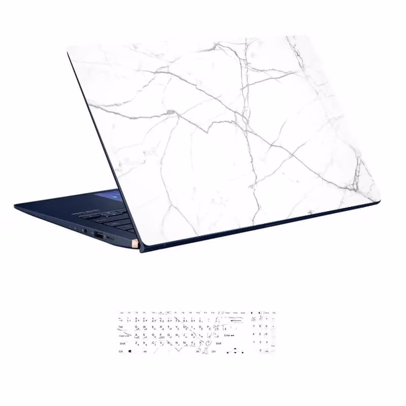 اسکین لپ تاپ طرح Marble کد ۲۰ به همراه استیکر کیبورد اسکین لپ تاپ طرح Marble کد ۲۰ به همراه استیکر کیبورد