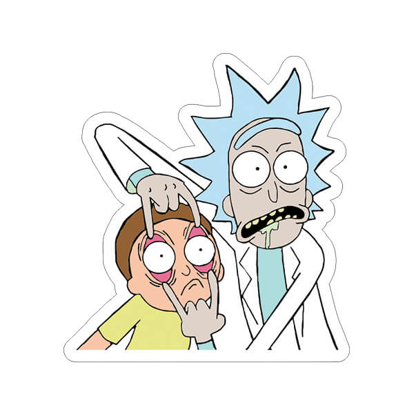 استیکر طرح Rick&Morty 02
