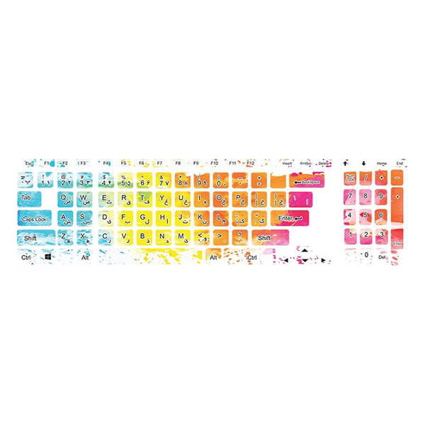 Keyboard design sticker colors 24