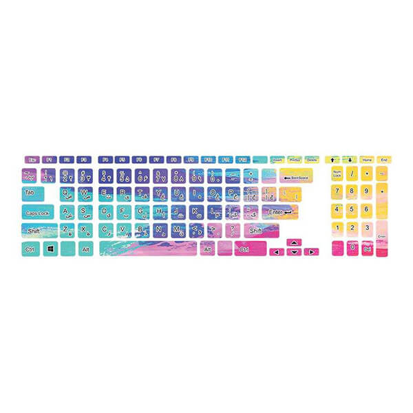 Keyboard design sticker colors 32