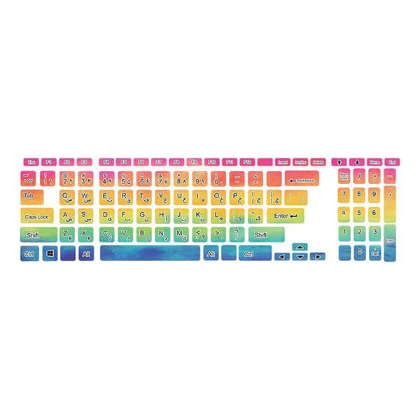 Keyboard design sticker colors 36