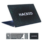 Hacker design laptop skin code 16 with keyboard sticker