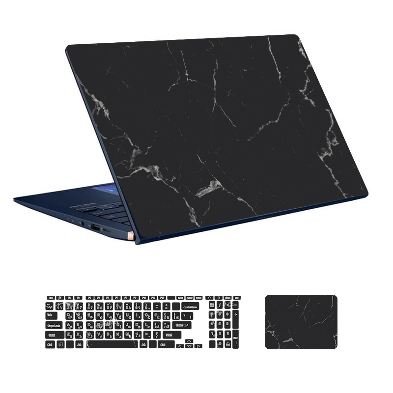Marble laptop skin code 113 with keyboard sticker