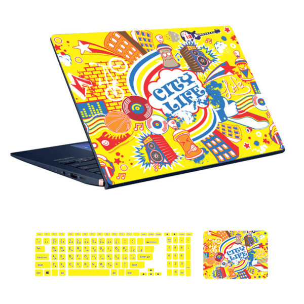 Freak design laptop skin code 07 with keyboard sticker
