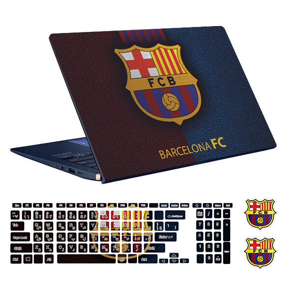 Barcelona design laptop skin code 03 with keyboard sticker
