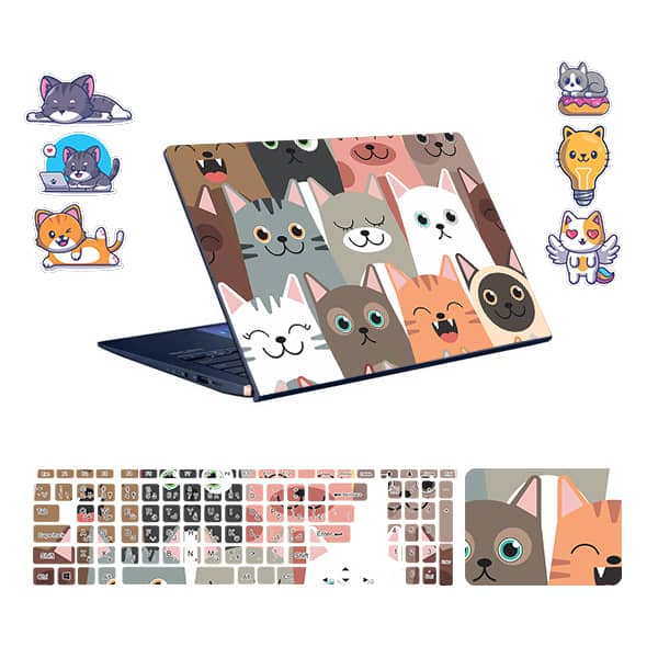 Animal design laptop skin code 18 with keyboard sticker