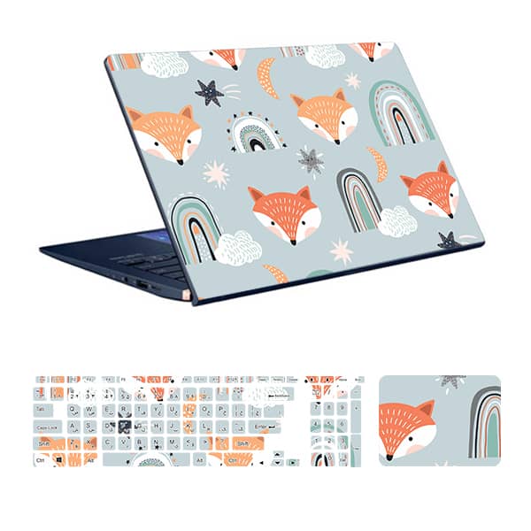 Animal design laptop skin code 20 with keyboard sticker