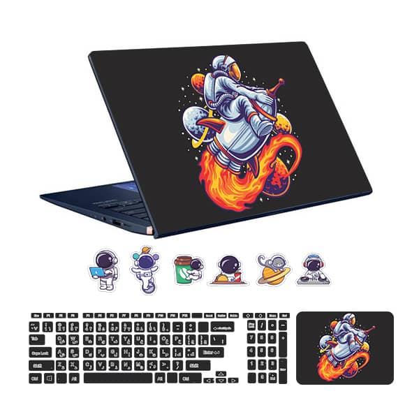 Astronaut laptop design code 07 with keyboard sticker