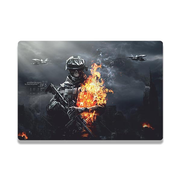 Battlefield design laptop skin code 01