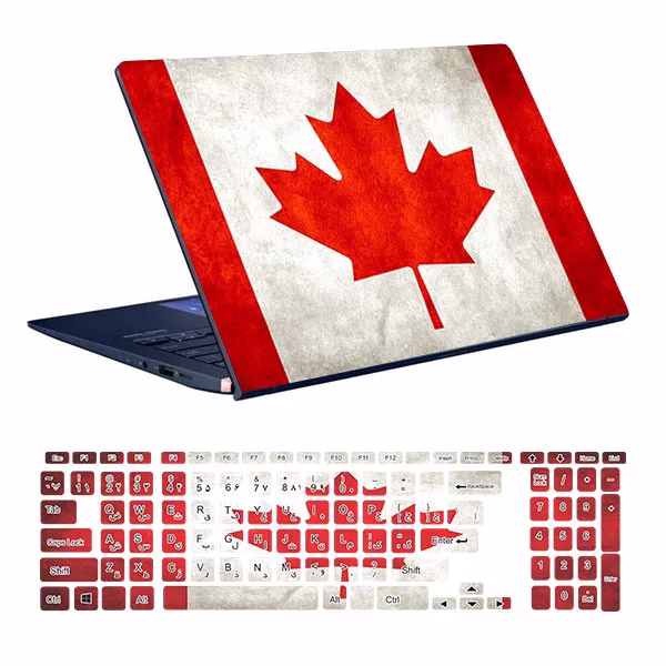 Canada design 01 skin laptop with keyboard sticker