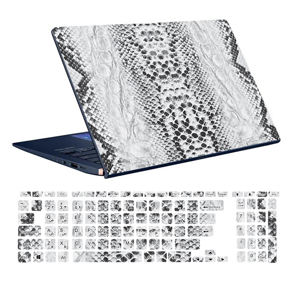 Snake Code 20 laptop skin with keyboard sticker