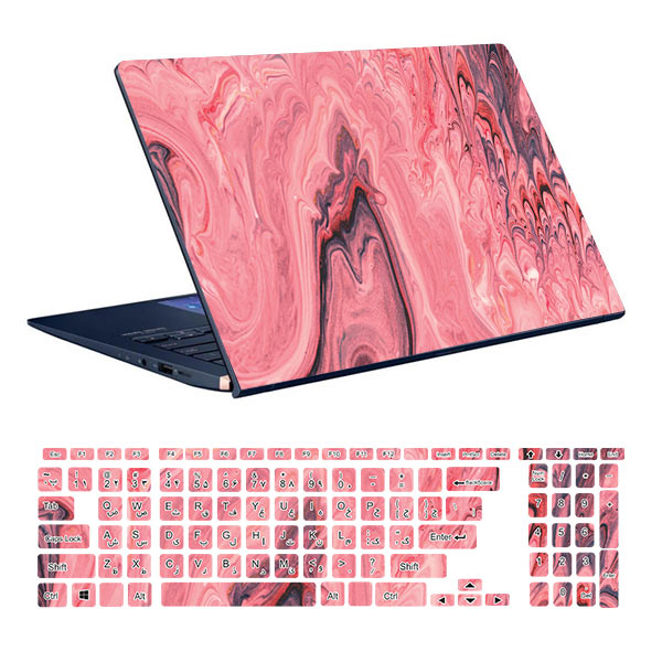 Colorful design laptop skin code 67 with keyboard sticker