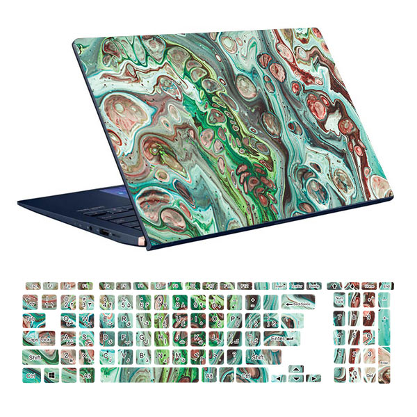 Colorful design laptop skin code 55 with keyboard sticker