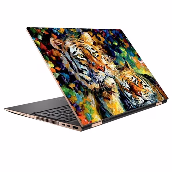 Tiger design laptop skin code 09 اسکین لپ تاپ طرح Tiger کد۰۹