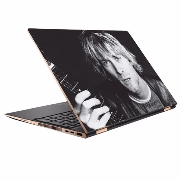 Laptop skin design kurt cobain code 01