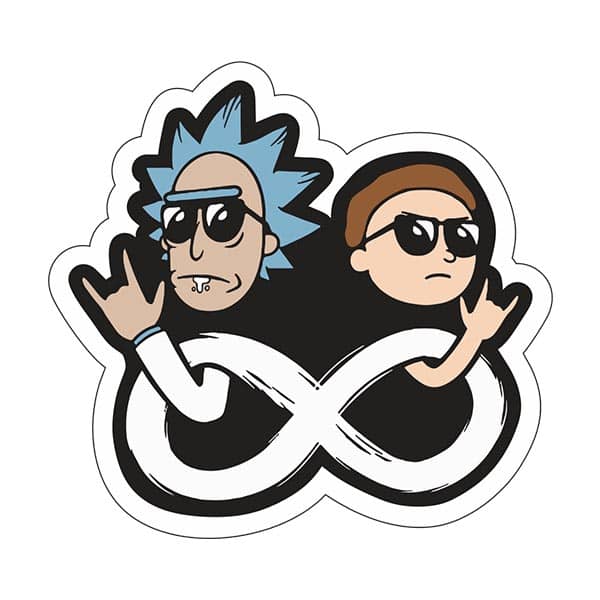 Rick & Morty Laptop Sticker Code 04