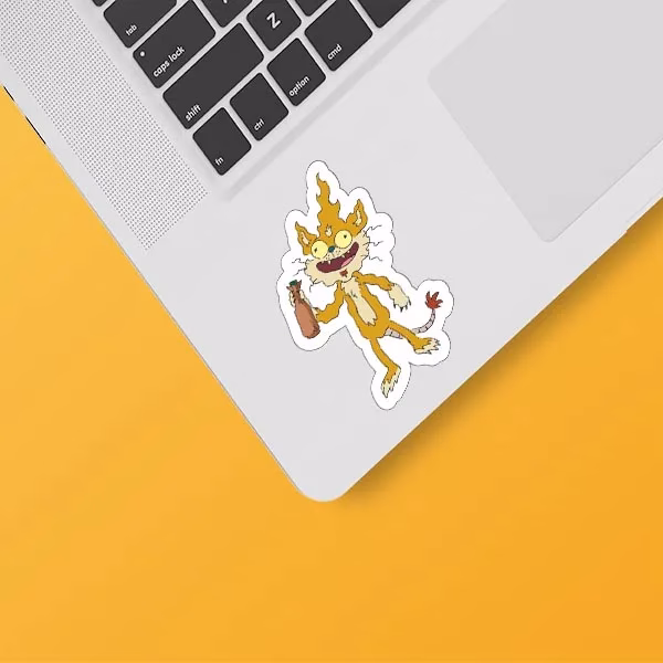 Rick & Morty Laptop Sticker Code 16