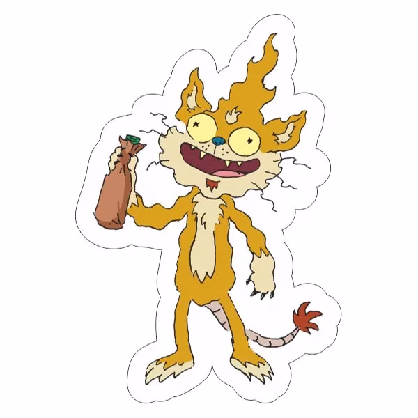 Rick & Morty Laptop Sticker Code 16