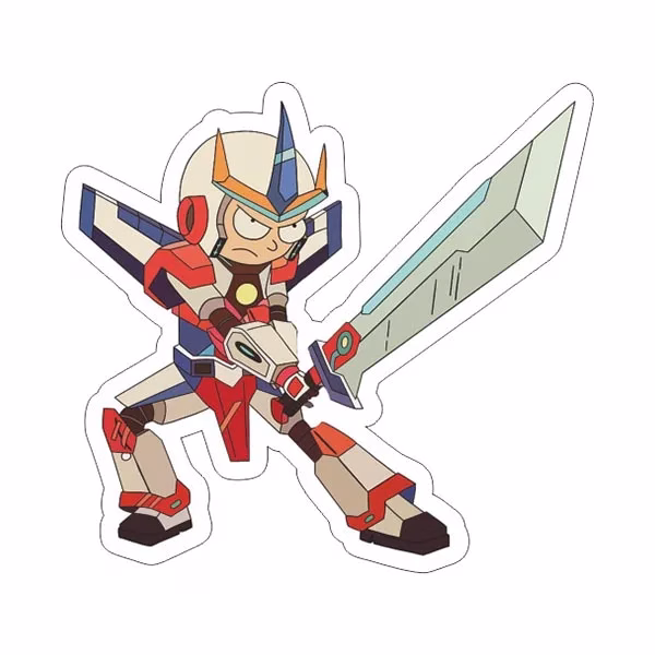 Rick & Morty Laptop Sticker Code 17