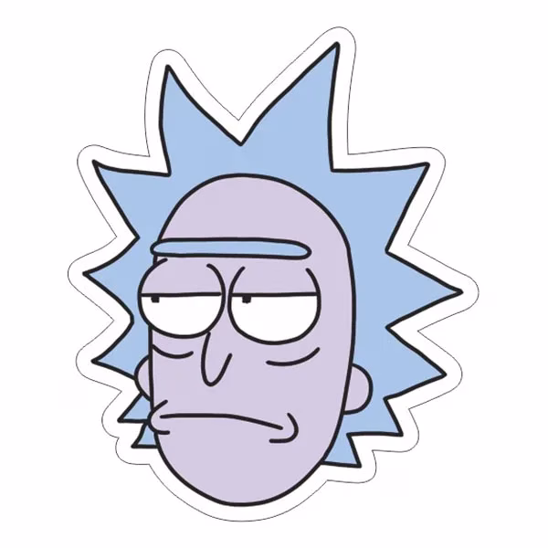 Rick & Morty Laptop Sticker Code 19