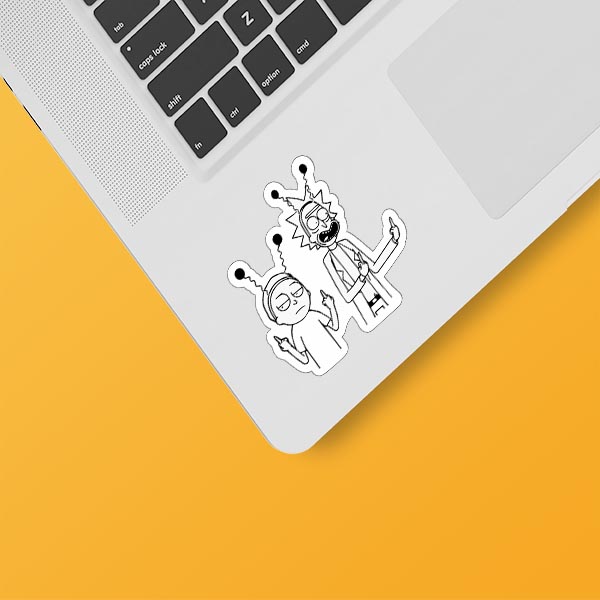Rick & Morty Laptop Sticker Code 21