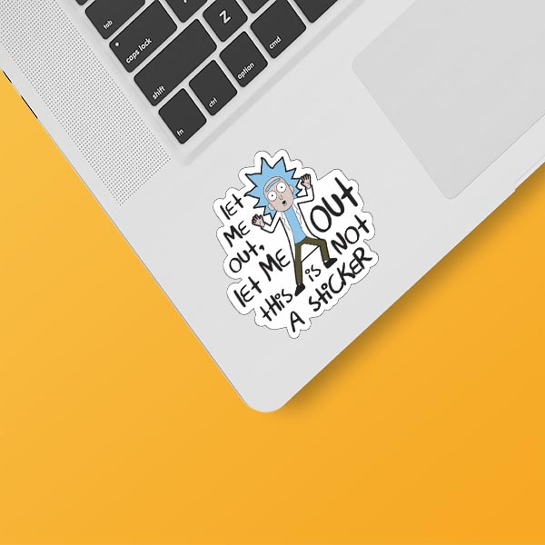 Rick & Morty Laptop Sticker Code 25
