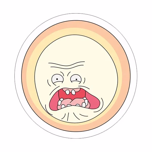 Rick & Morty Laptop Sticker Code 26