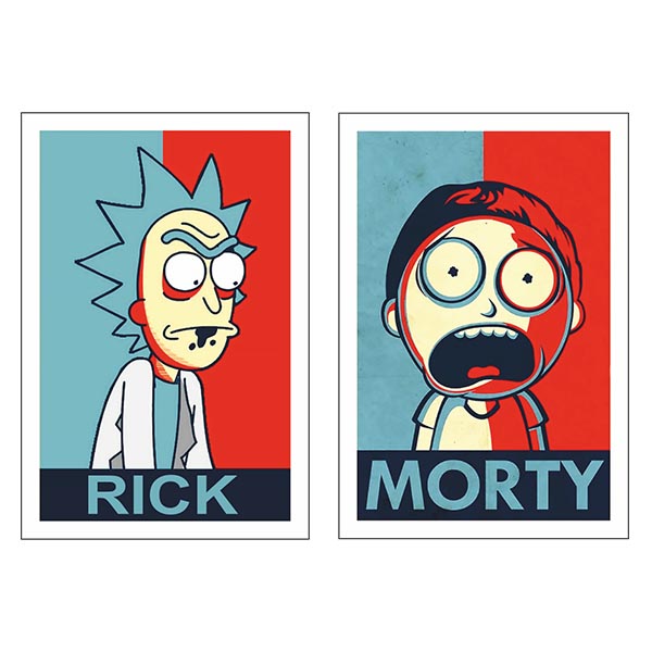 Laptop sticker Rick & Morty two-digit set code 02