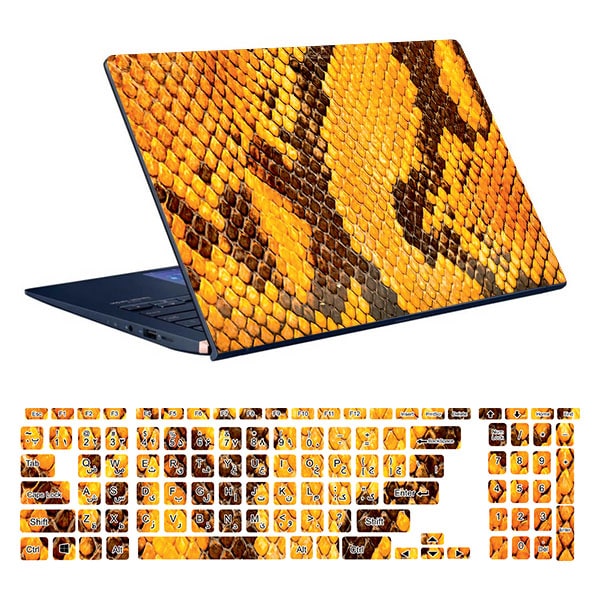 Snake laptop skin design code 03 with keyboard sticker