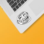 Laptop sticker troll design code 01