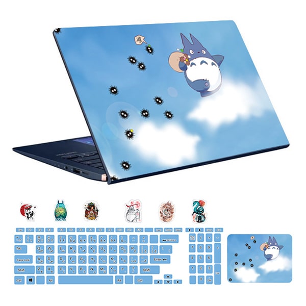 اسکین لپ تاپ طرح Anime کد 07 به همراه استیکر کیبورد