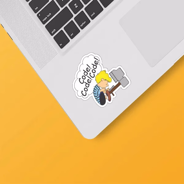 استیکر لپ تاپ طرح برنامه نویسی 112 استیکر لپ تاپ طرح برنامه نویسی 112