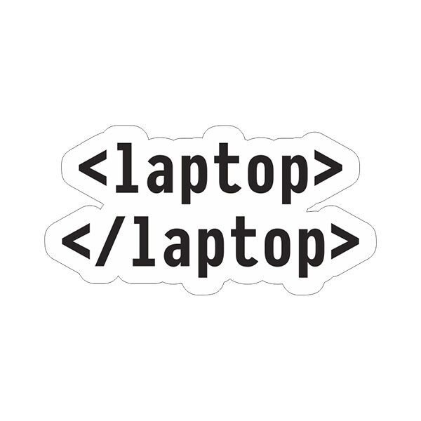 استیکر لپ تاپ طرح برنامه نویسی 68
