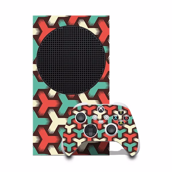 اسکین Xbox series s/x طرح هندسی 01 اسکین Xbox series s طرح هندسی 01