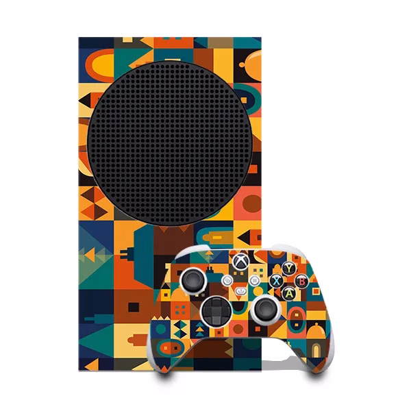 اسکین Xbox series s/x طرح هندسی 03 اسکین Xbox series s طرح هندسی 03