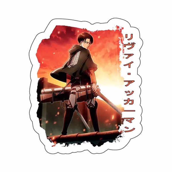 استیکر لپ تاپ طرح Attack on titan 12