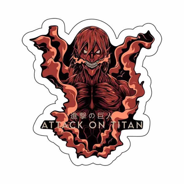 استیکر لپ تاپ طرح Attack on titan 14