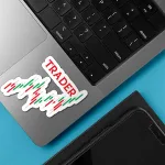 استیکر لپ تاپ طرح Trader 14