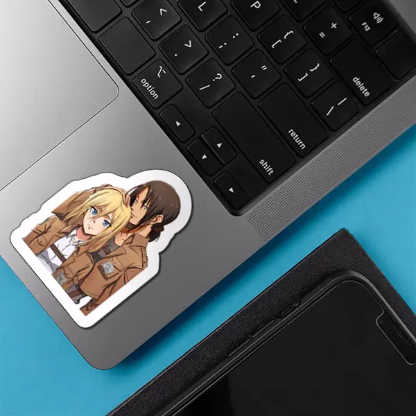 استیکر لپ تاپ طرح Attack on titan 34