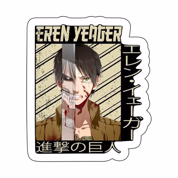 استیکر لپ تاپ طرح Attack on titan 47
