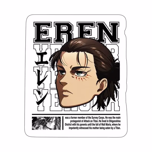 استیکر لپ تاپ طرح Attack on titan 69