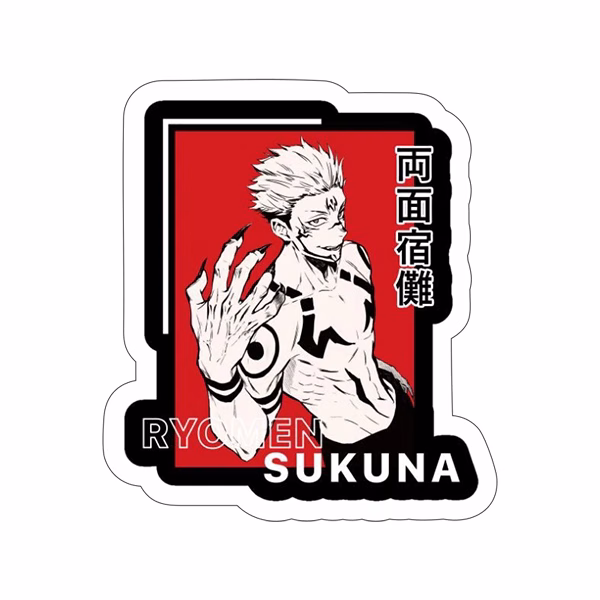 استیکر لپ تاپ طرح jujutsu kaisen 63