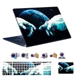 اسکین لپ تاپ طرح Space کد 183 به همراه استیکر کیبورد 1